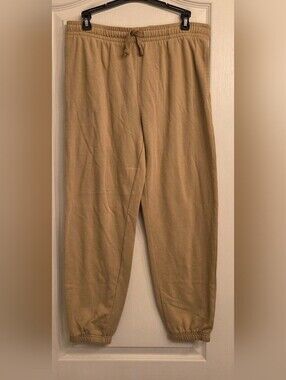 Athletic Works KIDS XL (14-16) HUSKY Tan Drawstring Sweatpants